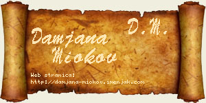 Damjana Miokov vizit kartica